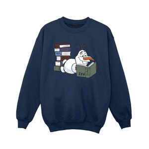 Frozen II Boys Olaf Reading Sweatshirt / Navy Blue